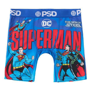 Boys' PSD Man Of Steel Boxer Briefs Underwear XLarge Blue