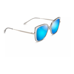 Men's Maui Jim Maui Jim Violet Lake Polarized Sunglasses Polarized Sunglasses Transparent Grey/Blue Hawaii
