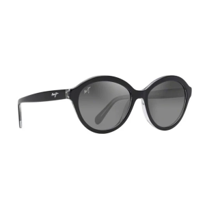 Women's Maui Jim Mariana Polarized Sunglasses Matte Black/Grey