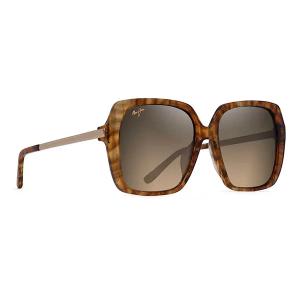 Men's Maui Jim Poolside Polarized Sunglasses Caramel Tiger/HCL Bronze