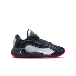 Kids' Jordan Luka 4 "Navidor" Basketball Shoes Big 6.5 Regular Dark Obsidian/Metallic Silver/Black