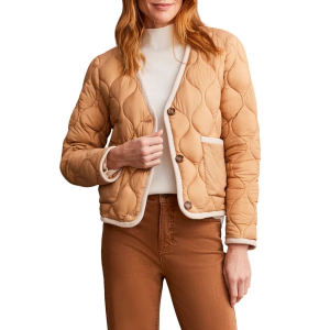 Women's Tribal Lightweight Quilted Puffer Jacket XLarge Tan