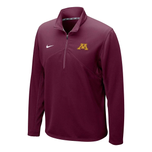 Minnesota Golden Gophers Nike DriFit Training 1/4 Zip 2XLarge Maroon