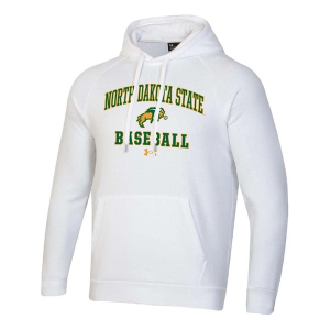 North Dakota State Bison Under Armour Hoodie Large White