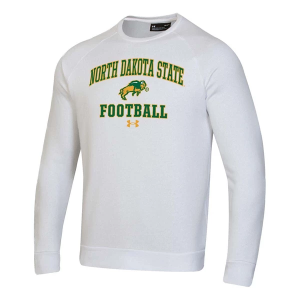 North Dakota State Bison Under Armour Crew Medium White