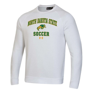 North Dakota State Bison Under Armour Crew Medium White