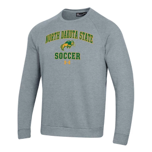 North Dakota State Bison Under Armour Crew XLarge True Gray Heather