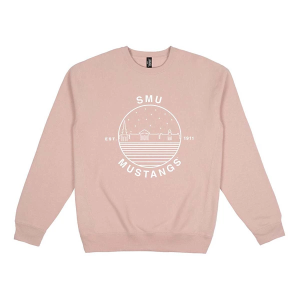 SMU Mustangs USCAPE Crew Medium Dusty Pink