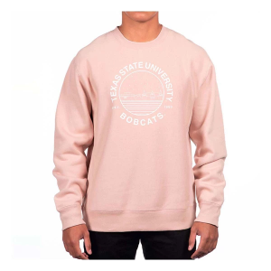Texas State Bobcats USCAPE Crew XLarge Dusty Pink