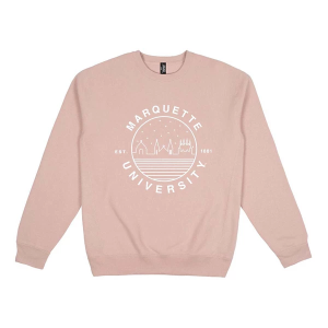 Marquette Golden Eagles USCAPE Crew Large Dusty Pink