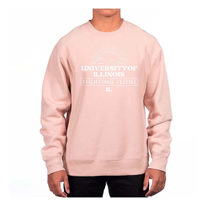 Illinois Fighting Illini USCAPE Crew XLarge Dusty Pink