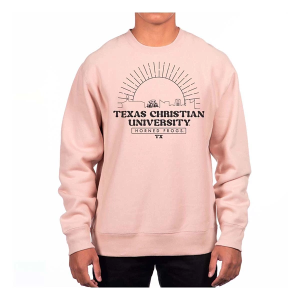 TCU Horned Frogs USCAPE Crew XLarge Dusty Pink