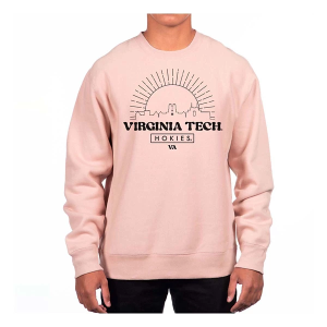 Virginia Tech Hokies USCAPE Crew XSmall Dusty Pink