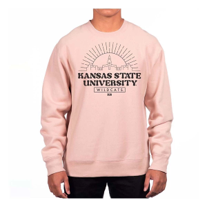 Kansas State Wildcats USCAPE Crew Medium Dusty Pink