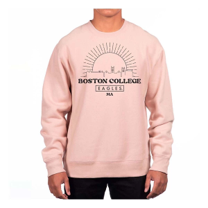 Boston College Eagles USCAPE Crew XSmall Dusty Pink