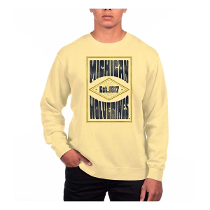 Michigan Wolverines USCAPE Crew Large Yellow