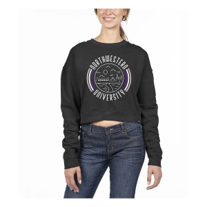 Northwestern Wildcats USCAPE Women's Crew XSmall Black