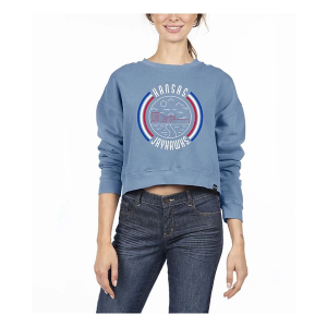Kansas Jayhawks USCAPE Women's Crew Small Blue