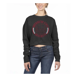 Washington State Cougars USCAPE Women's Crew Medium Black