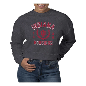 Indiana Hoosiers USCAPE Women's Crew Medium Black Stone