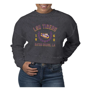 LSU Tigers USCAPE Women's Crew Large Black Stone