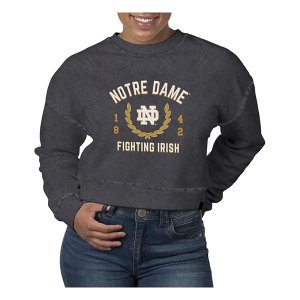 Notre Dame Fighting Irish USCAPE Women's Crew Medium Black Stone