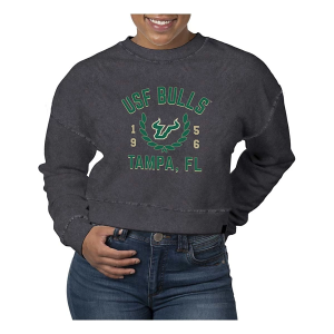 South Florida Bulls USCAPE Women's Crew Medium Black Stone