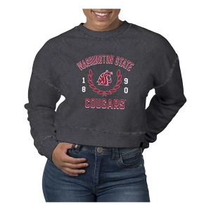 Washington State Cougars USCAPE Women's Crew XSmall Black Stone
