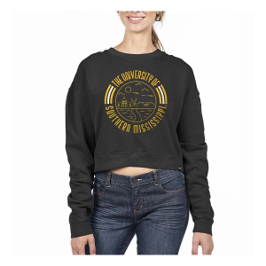 Southern Mississippi Golden Eagles USCAPE Women's Crew Large Black