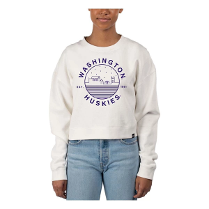 Washington Huskies USCAPE Women's Crew Medium Ivory