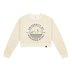 UW-Stout Blue Devils USCAPE Women's Crew Medium Ivory