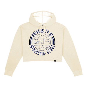 UW-Stout Blue Devils USCAPE Women's Hoodie Medium Ivory