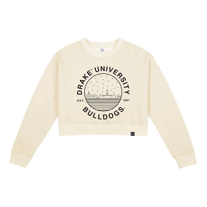 Drake Bulldogs USCAPE Women's Crew Small Ivory