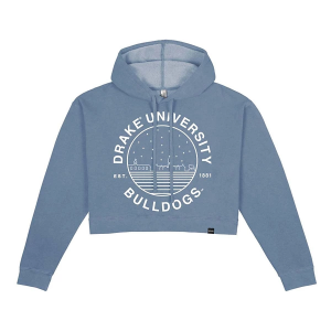 Drake Bulldogs USCAPE Women's Hoodie Medium Blue