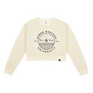 James Madison Dukes USCAPE Women's Crew Small Ivory