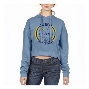 Michigan Wolverines USCAPE Women's Hoodie Large Blue