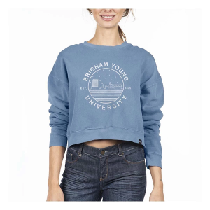 BYU Cougars USCAPE Women's Crew XLarge Blue