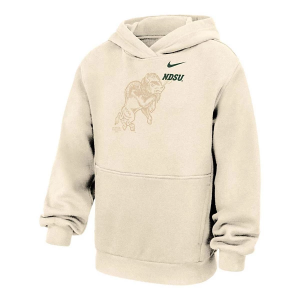 North Dakota State Bison Nike Kids Hoodie Medium Natural
