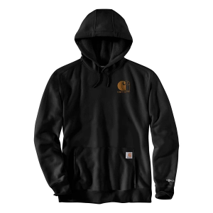 Men's Carhartt Force Relaxed Fit Lightweight Logo Graphic Work Hoodie 2XLarge Black