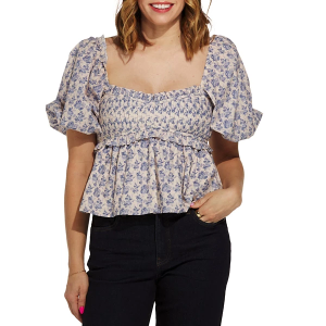 Women's DRESS FORUM Bubble Sleeve Shirt Large Parisian
