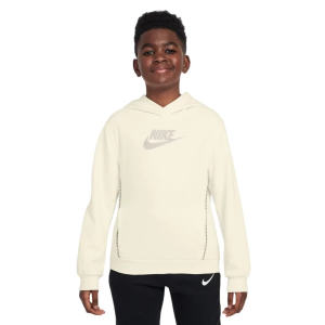 Boys' Nike Sportswear Club French Terry Hoodie Medium Soft Pearl/Lt Orewood Brn