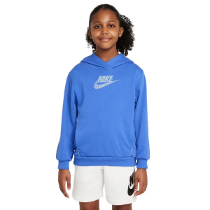 Boys' Nike Sportswear Club French Terry Hoodie Medium Comet Blue/Aluminum