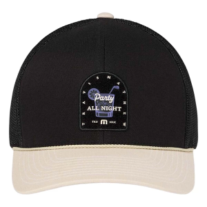 Men's TravisMathew Beer Break Golf Snapback Hat One Size Black