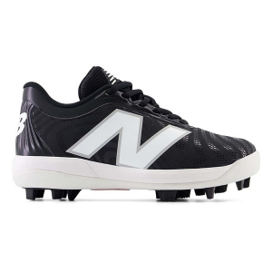 Boys' New Balance 4040v7 Molded Baseball Cleats Big 6.5 Black/White