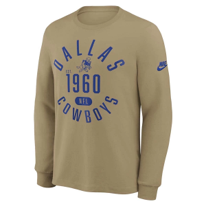 Dallas Cowboys Nike Slub Rewind T-Shirt Large Tan