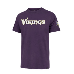 Minnesota Vikings 47 Brand Fieldhouse T-Shirt Small Purple
