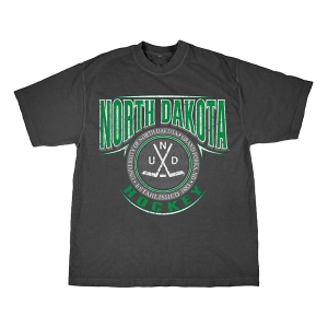 North Dakota Fighting Hawks Blue 84 Average High T-Shirt Small Black