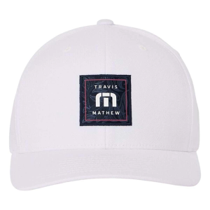 Men's TravisMathew FINAL BOARDING Golf Snapback Hat One Size White