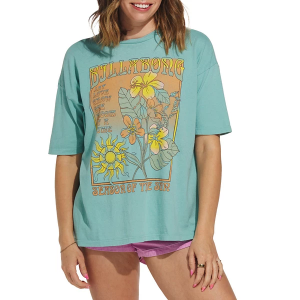 Women's Billabong Daylight Blooms T-Shirt XLarge Mist Blue