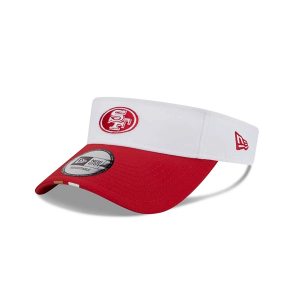 San Francisco 49ers New Era 2025 Training Camp Visor One Size White